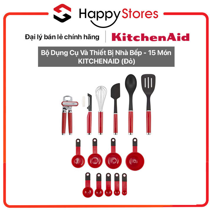 Bộ Dụng Cụ Và Thiết Bị Nhà Bếp 15 Món KITCHENAID - Hàng nhập khẩu