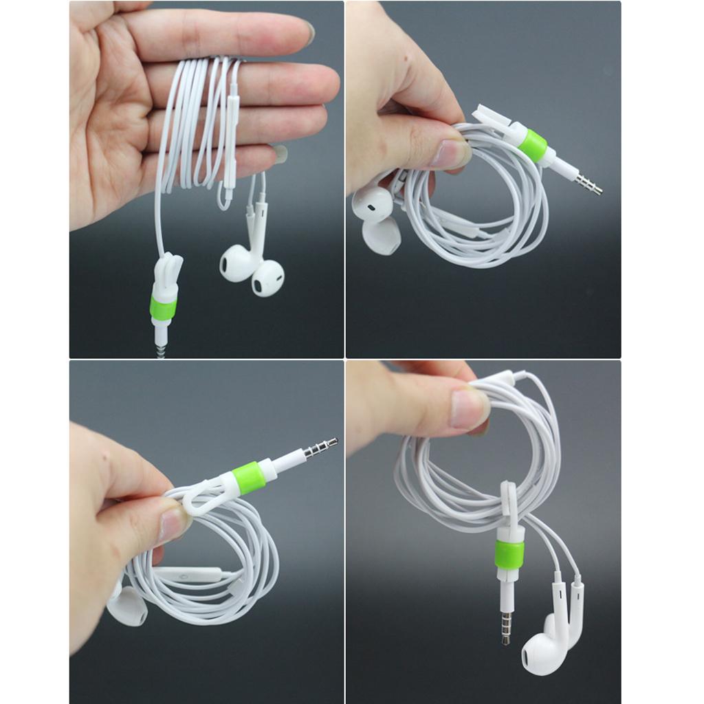 Earphone Headphone Cable Winder Anti Breaking Protective Sleeve for 10 pcs