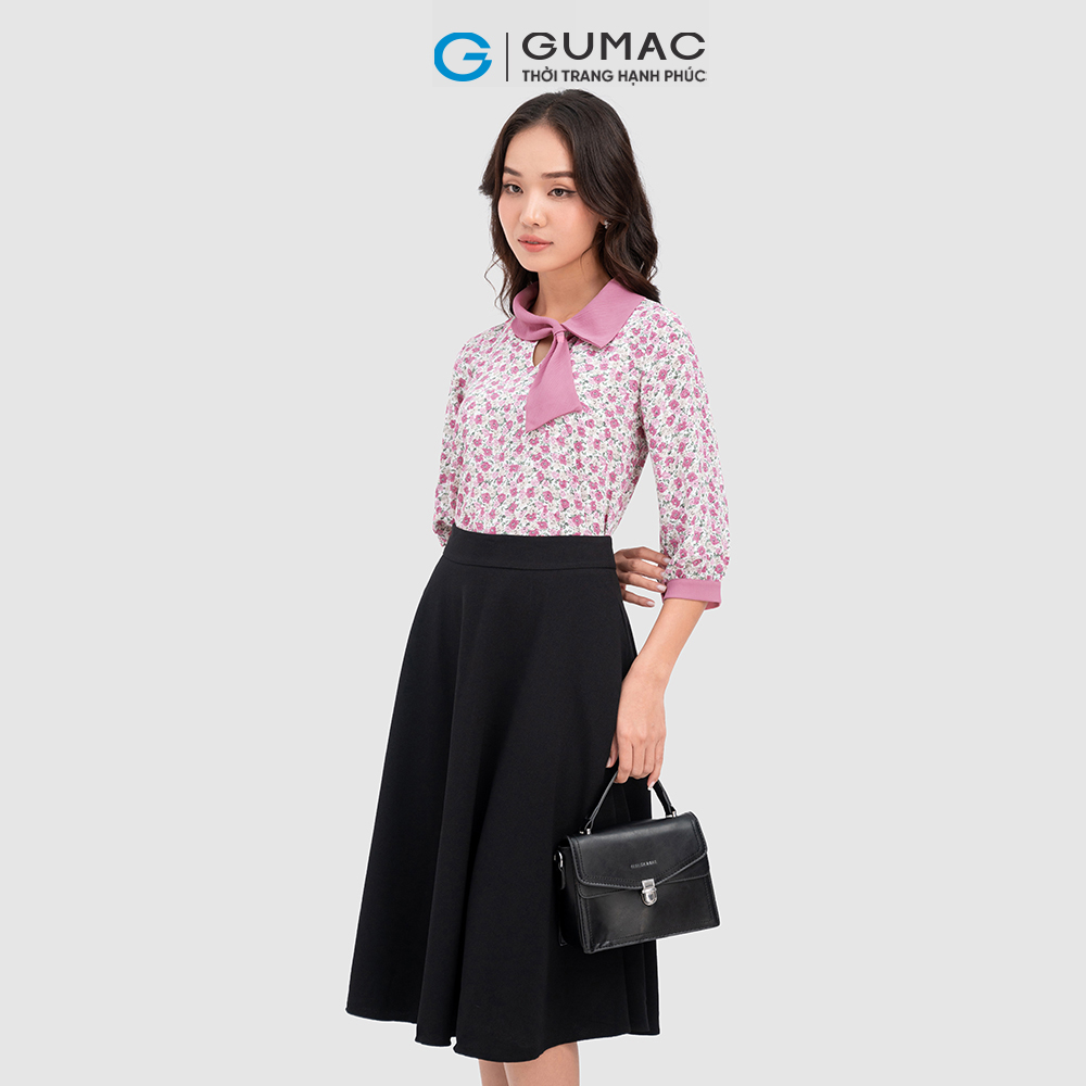 Chân váy xòe cơ bản thời trang GUMAC LV1004