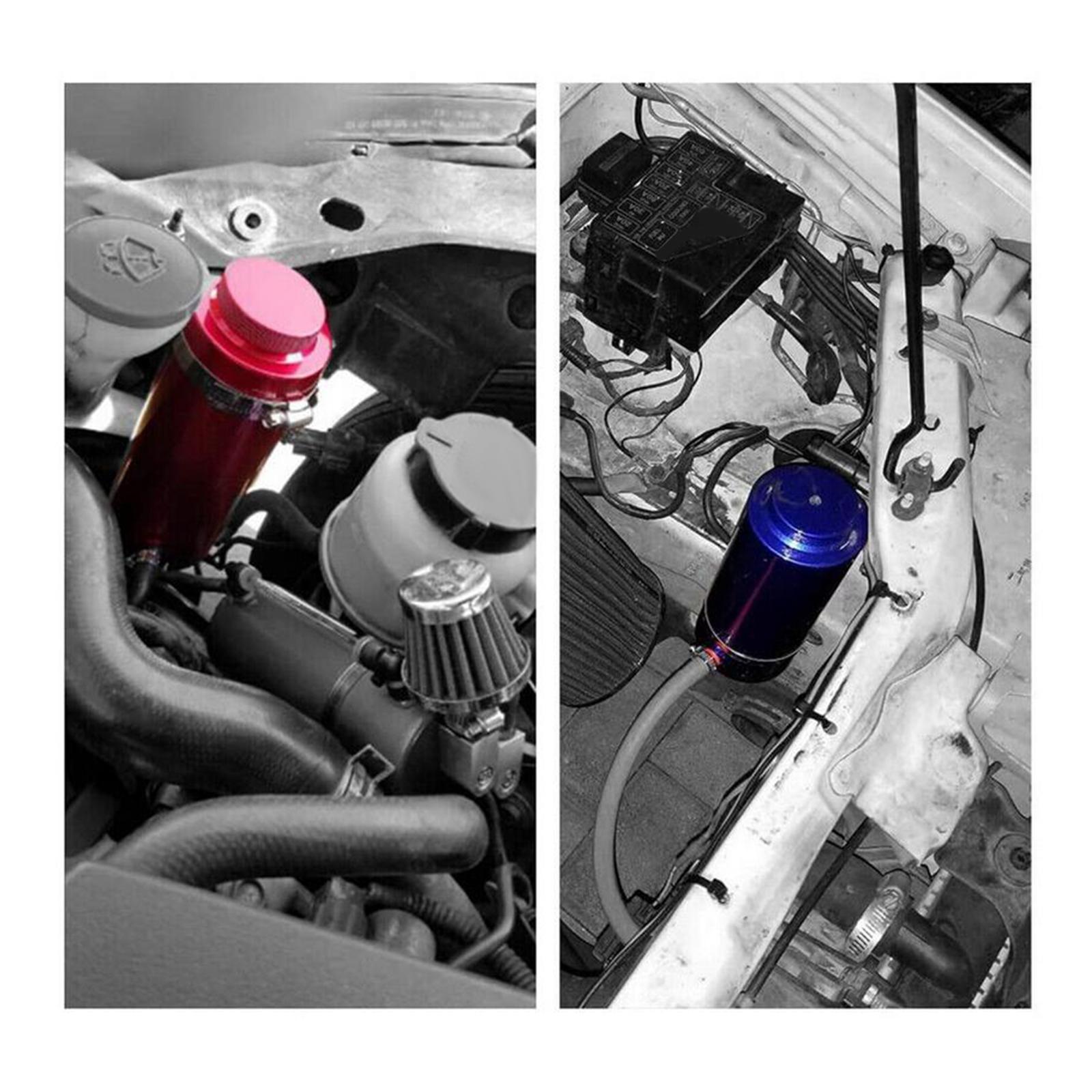 Car Coolant Tank Coolant Expansion Tank 800ml Universal Aluminum Alloy High Performance Cooling Bottle Reservoir