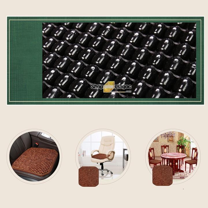 Lót Ghế Ô Tô Hạt Gỗ Cho Xe 5 Chỗ SPW01