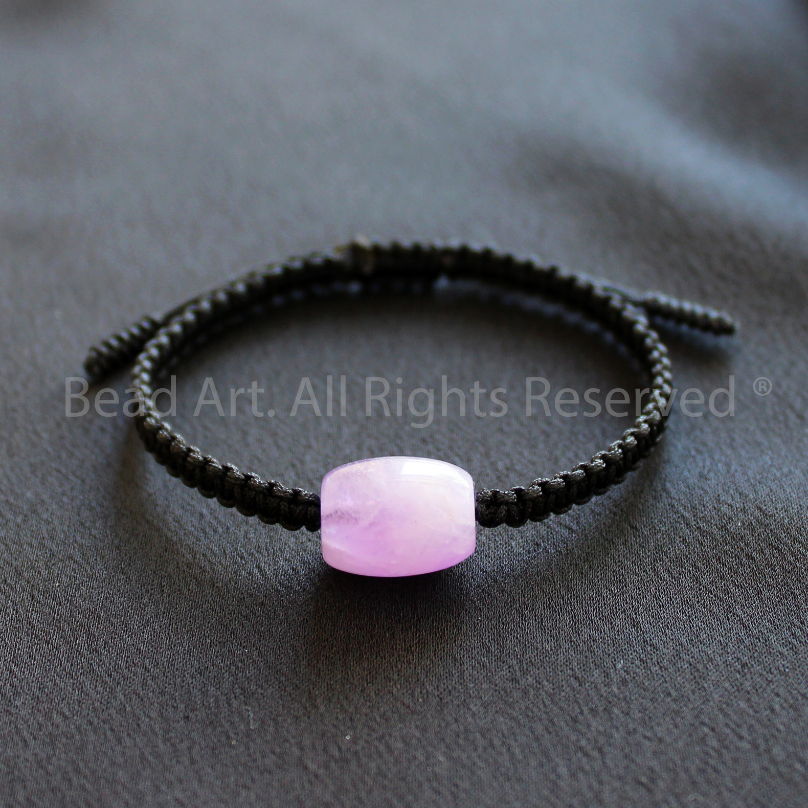 Vòng Tay 14x10MM Đá Thạch Anh Tím, Amethyst Quartz Loại AA, Vòng Tay Phong Thuỷ, Chuỗi Hạt, Mệnh Hoả, Thổ - Bead Art