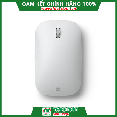 Chuột Microsoft Bluetooth BlueTrack Modern Mobile KTF-00060 (xám trắng)-Hàng chính hãng