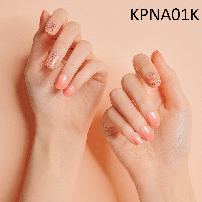 Bộ 30 Móng Tay Gel Tự Dán Press &amp; Go Kiss New York Nail Box - Warm Pink (KPNA01K)