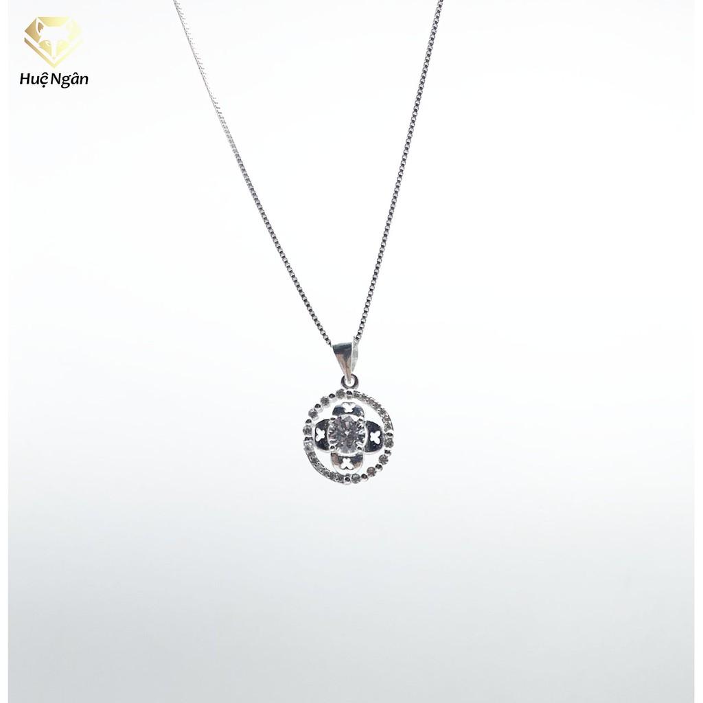 Dây chuyền bạc Ý 925 Huệ Ngân - Cỏ bốn lá may mắn YD160011