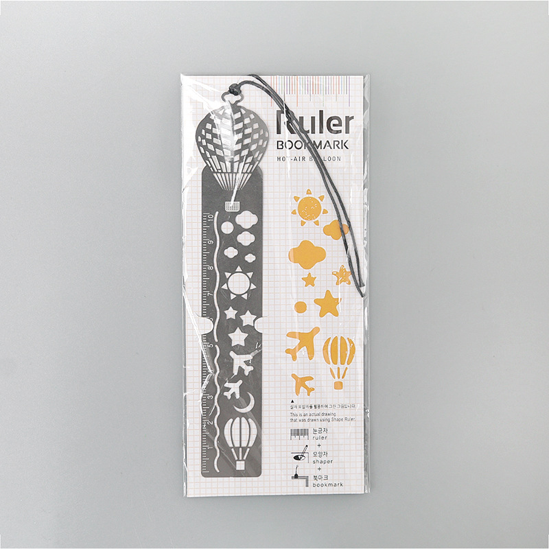 Bookmark kim loại 14x2,5cm Ruler sáng tạo