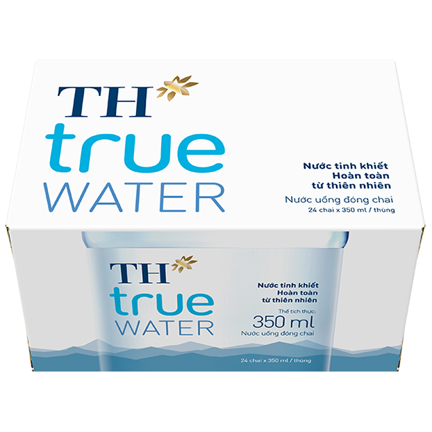 Thùng 24 chai nước tinh khiết TH True Water 350ml