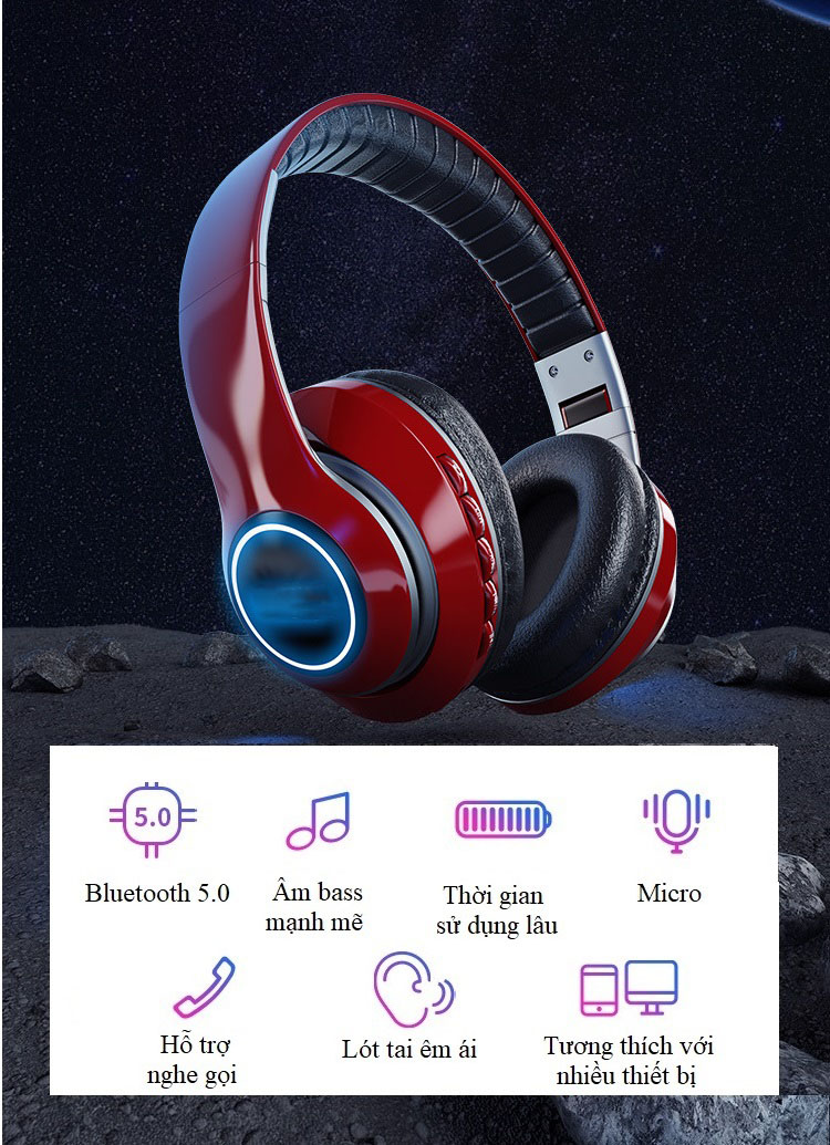 Tai Nghe Bluetooth Music P30 Phong Cách Thể Thao Năng Động.