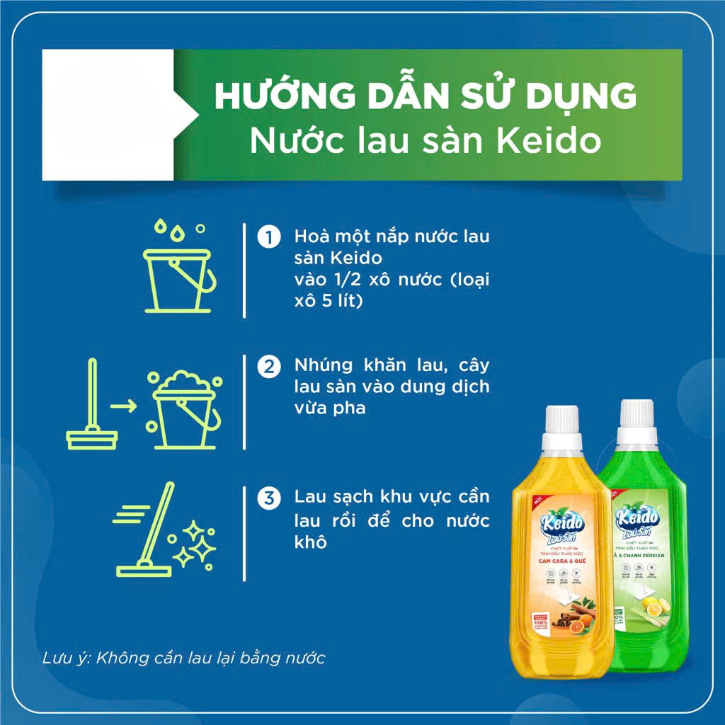 Nước Lau Sàn Gốc Thực Vật TD CAM QUẾ Đuổi Muỗi và Côn Trùng (Thuộc nhóm Sản phẩm Lành tính) Can 1 lít