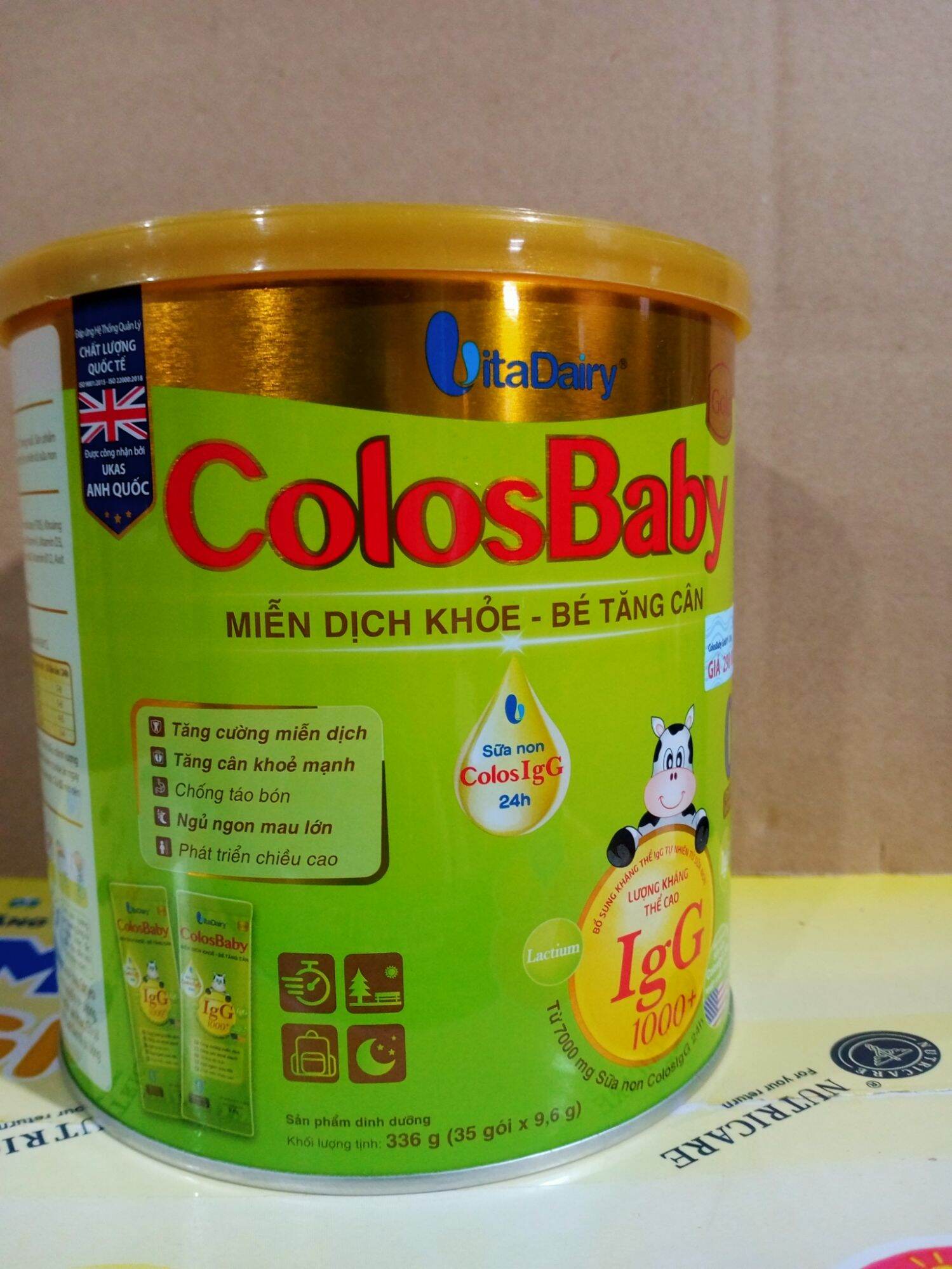 Sữa bột ColosBaby Gold 0+ 336g (Dạng Gói Tiện Lợi)