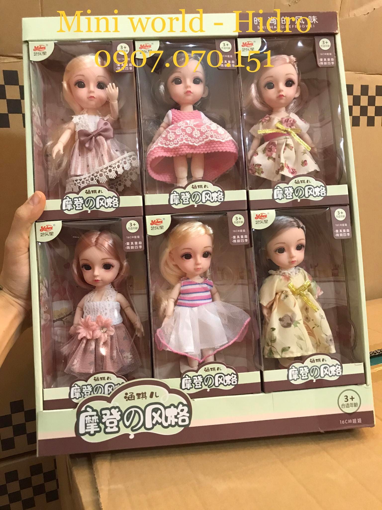 Búp bê Baboliy bjd 16cm khớp có hộp