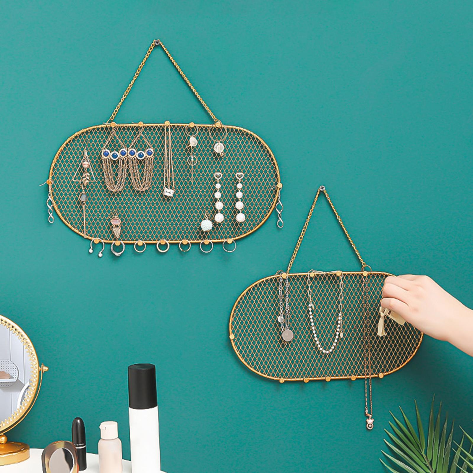 Jewelry Organizer Wall Mounted Display Decoration for Office Rings Bathroom