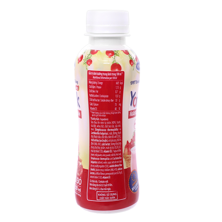 Thùng 24 Chai Sữa Chua Uống Vinamilk Lựu Đỏ (150ml)