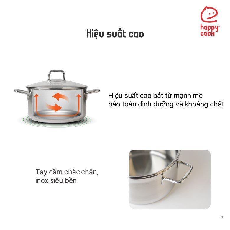 Bộ nồi Inox 5 đáy Penta HAPPYCOOK, HCS-PT06