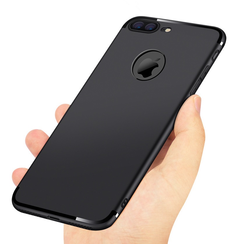 Ốp Lưng Silicon Dành Cho iPhone 7 Plus Có Khoét Hình Logo
