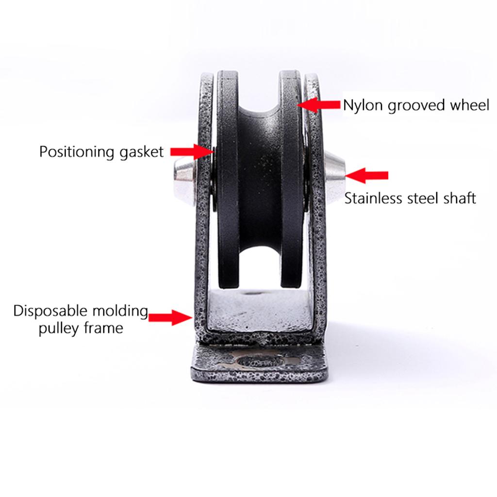 Block Pulley Block Block Block Block Fitness Cable Block Cable Caber Build DIY 661LBS