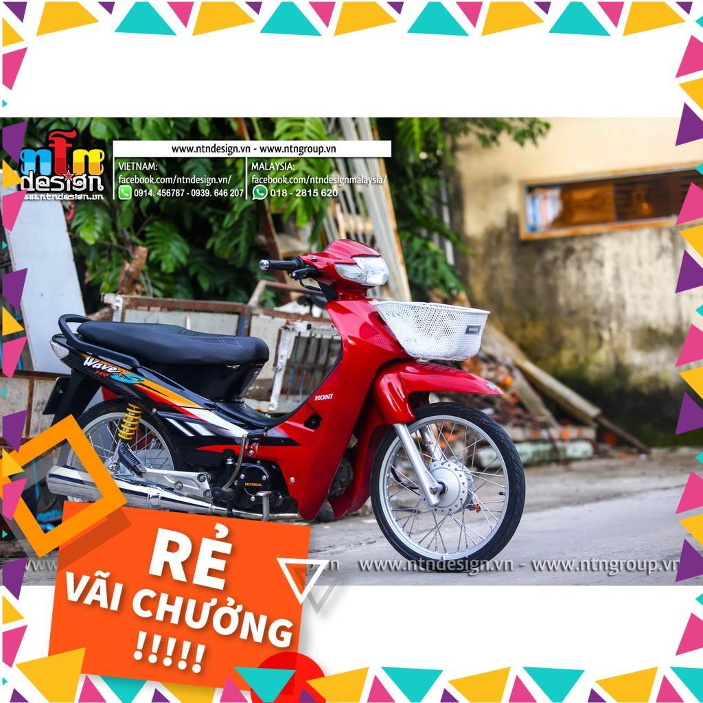 Tem Rời Wave Nhỏ Mẫu 110 Đỏ Đen Cam