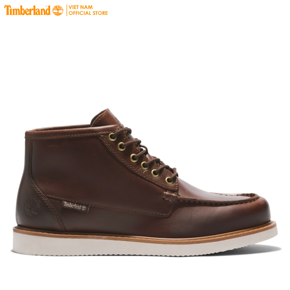 [Original] Timberland Giày Nam Newmarket II Boat Chukka Dk Brown Full Grain TB0A65ZF27