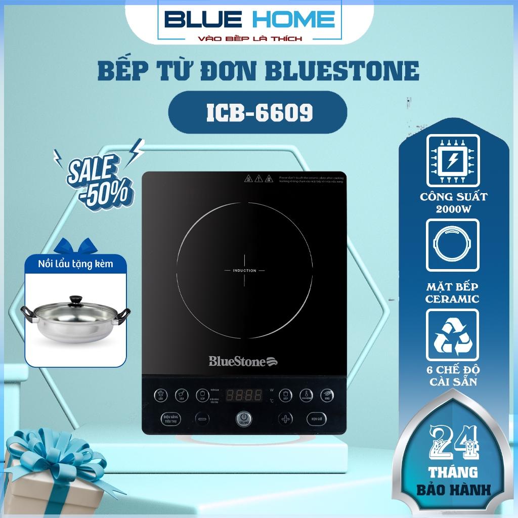 Bếp Từ Đơn BlueStone ICB-6609, Công Suất 2000w Tặng Kèm Nồi, Hàng Chính Hãng