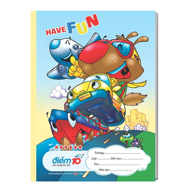 Tập TP-NB101 Điểm 10 (80T-5 oly vuông) (Hình ngẫu nhiên)