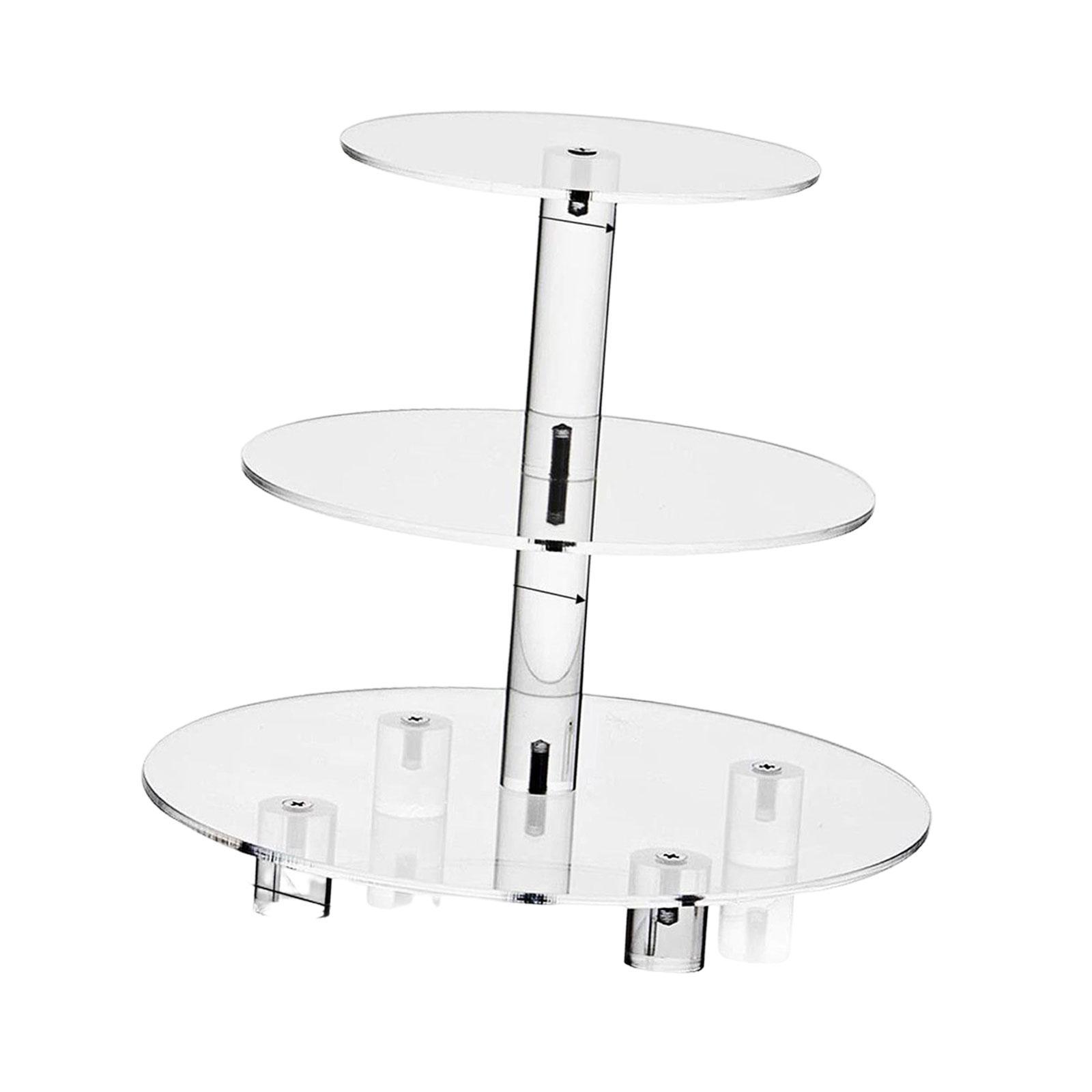 Large Cake Stand Display Stand Acrylic 3 Tier Cupcake Stand for Celebration