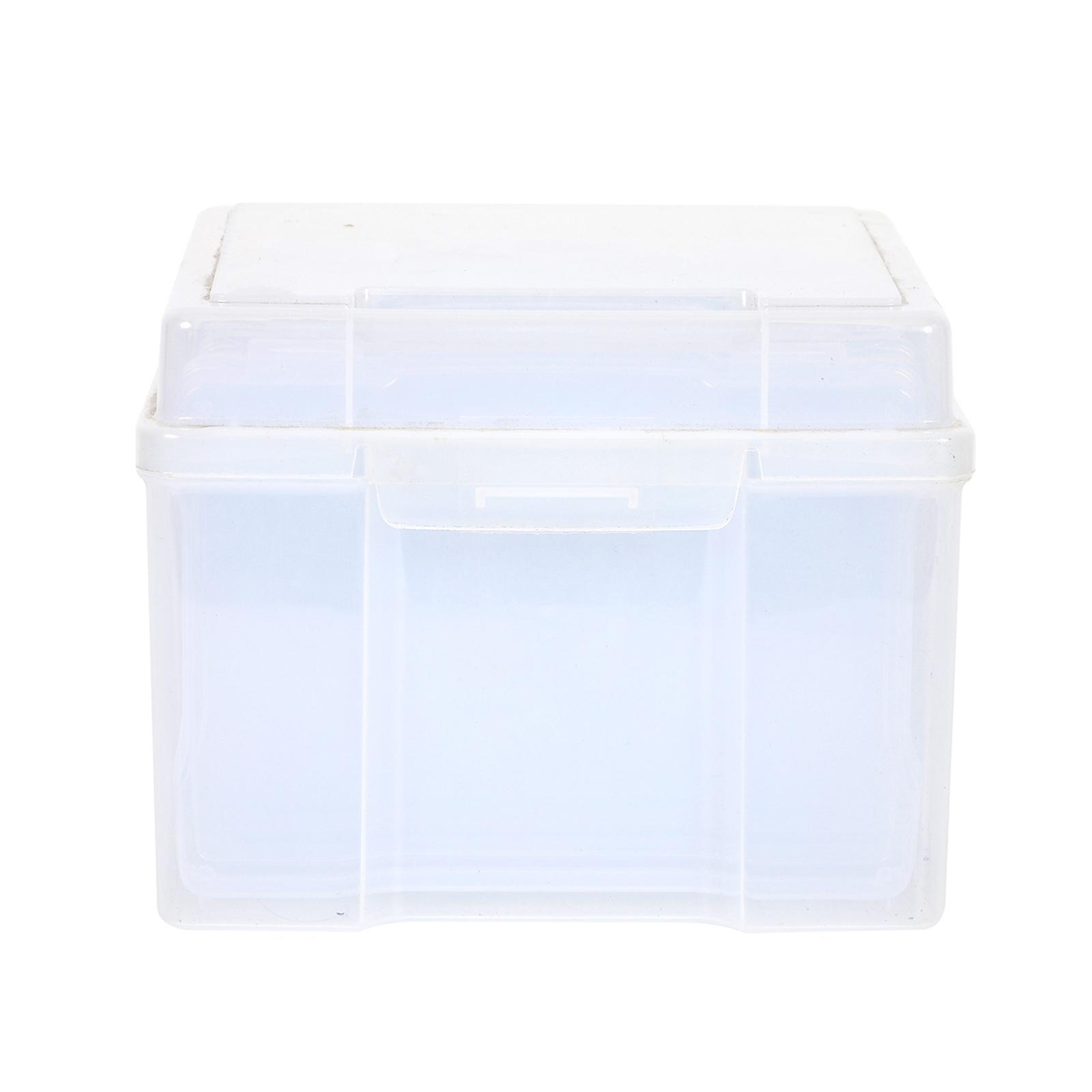 5x7 inch Photo Storage Box High- Craft Organizer Transparent