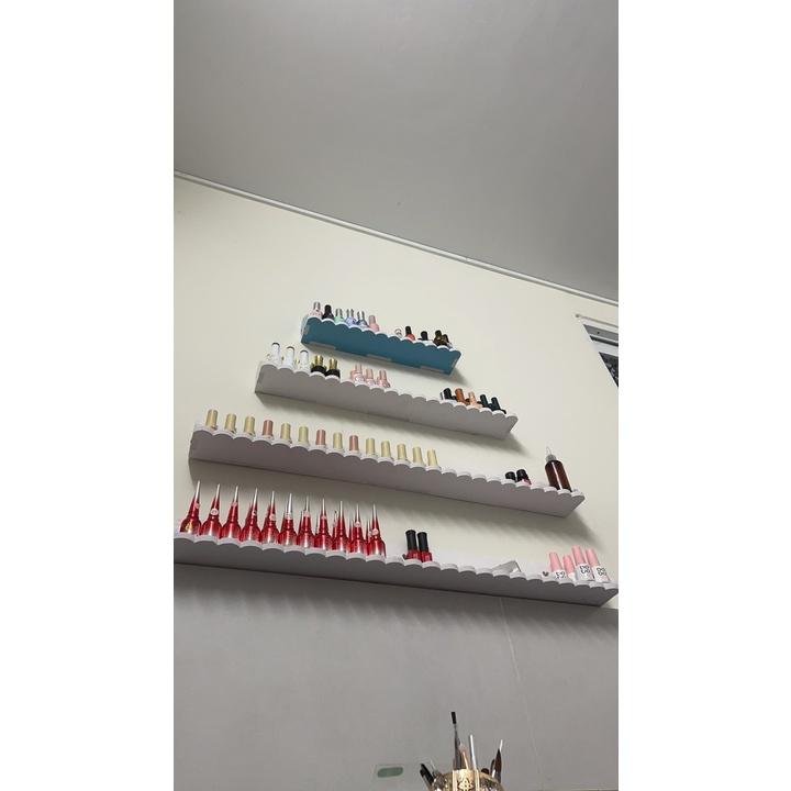 Kệ nail rời họa tiết dài 80cm để sơn treo tường đủ màu sắc