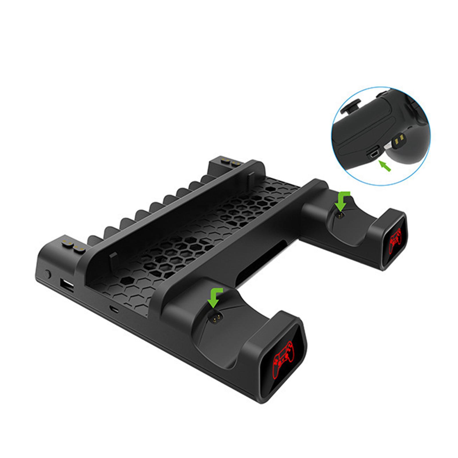 Vertical Stand for PS4 with Cooling Fan Controller Charging Stand