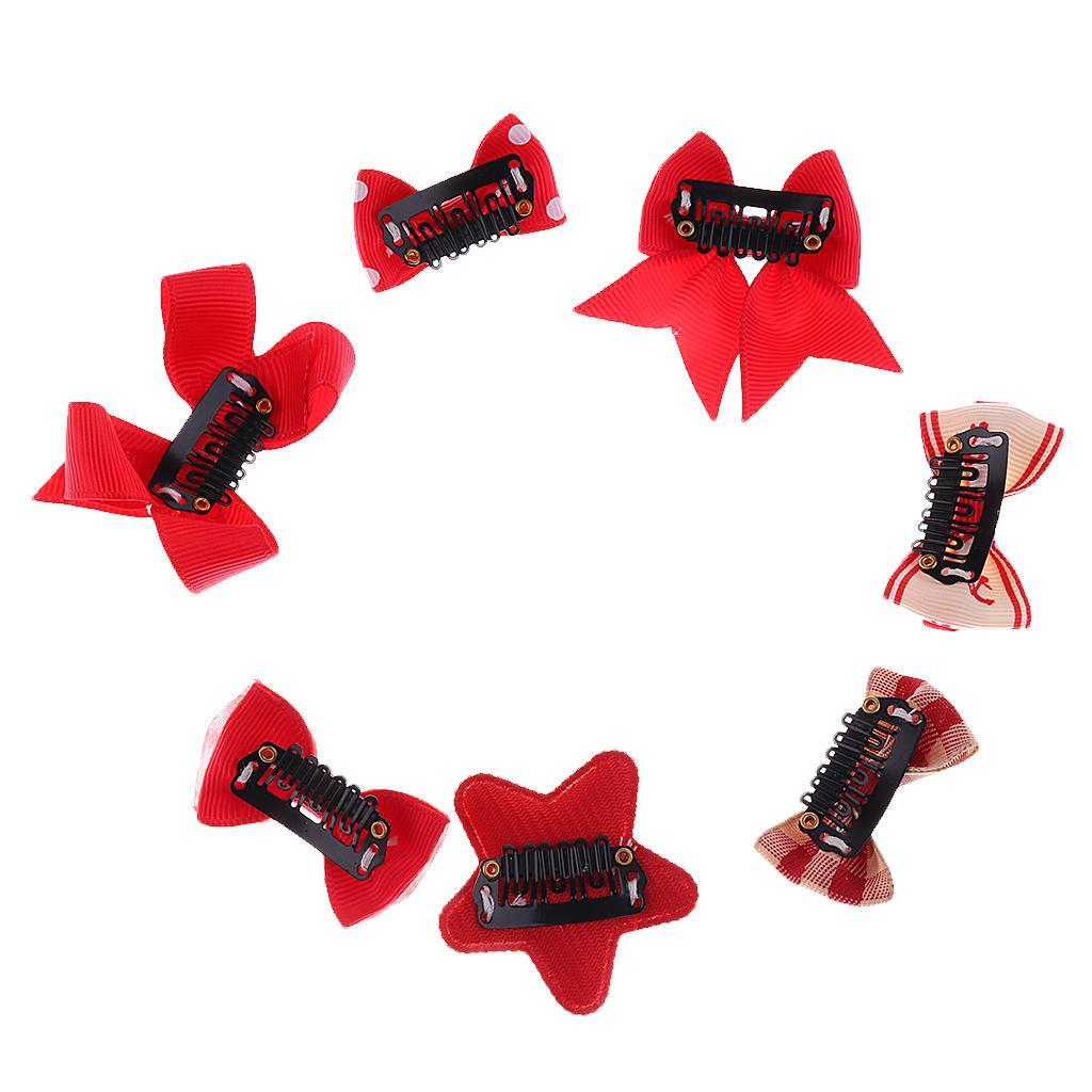 Mixed Design Kids Baby Girls Hair Bows, Hair Clips, Ribbon Alligator Hair Clips