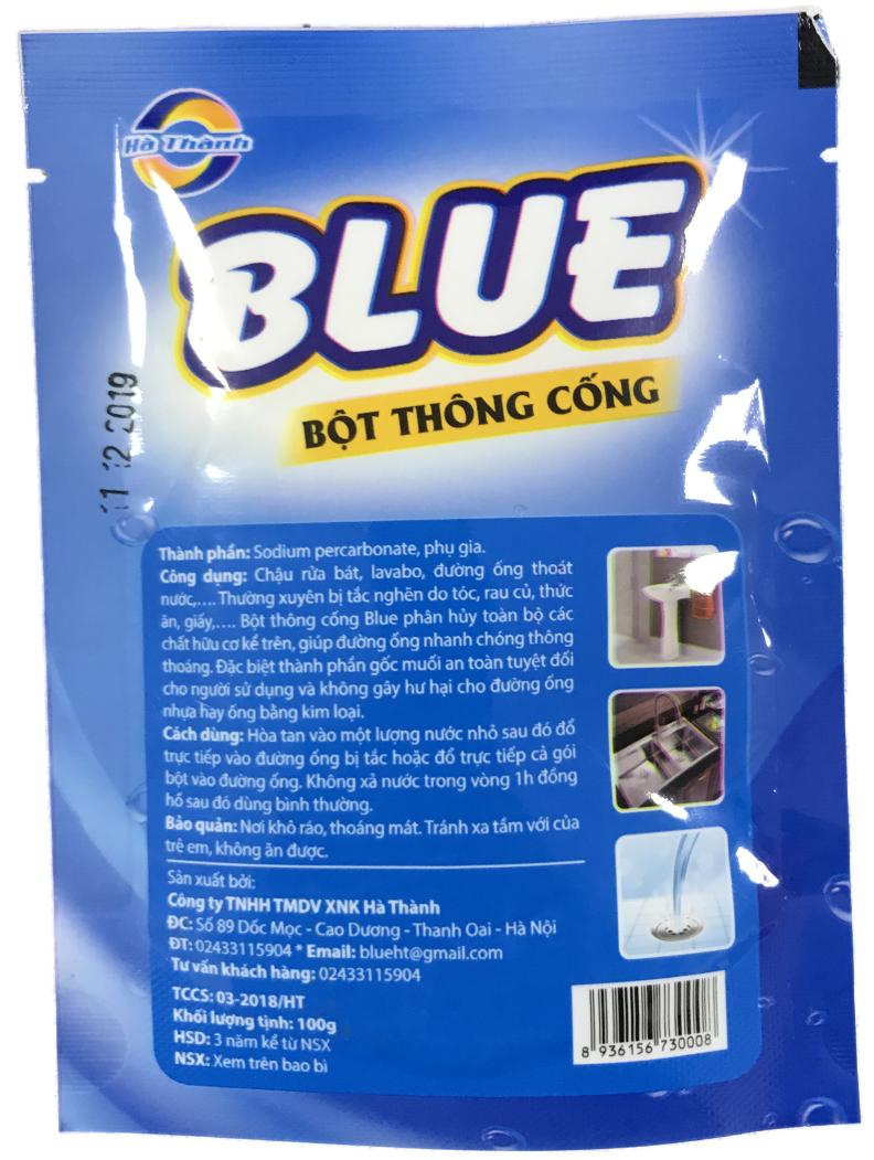 Combo 5 gói thông tắc đường ống cực mạnh 100g Blue