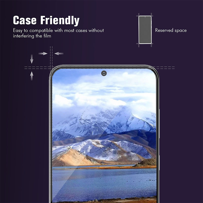 Miếng dán kính cường lực 3D cho Samsung Galaxy S21 / Galaxy S21 Ultra / Galaxy S21 Plus / Galaxy S21+ hiệu Kuzoom Protective Glass - mỏng 0.3mm, vát cạnh 2.5D, độ cứng 9H, viền cứng mỏng - Hàng nhập khẩu