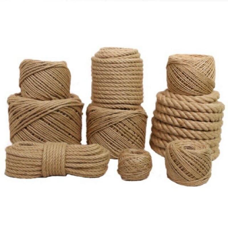 10 mét dây thừng gai, dây cói, dây thừng trang trí,làm đồ handmade, trang trí nhà cửa