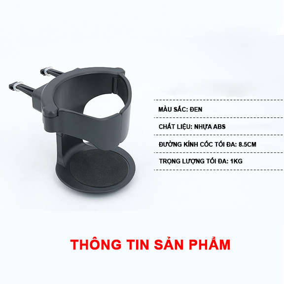 Khay Giá Để Cốc Gắn Cửa Gió Đa Năng, Tiện Lợi Phù Hợp Nhiều Size Cốc Dành Cho Xe Hơi, Ô Tô