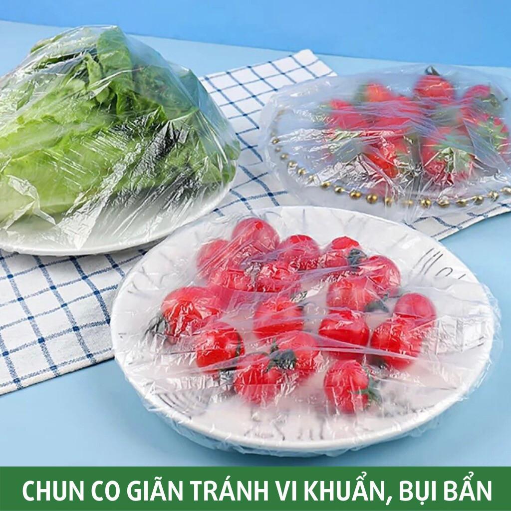 Màng bọc thực phẩm có chun co giãn tiện dụng - bịch 100 chiếc