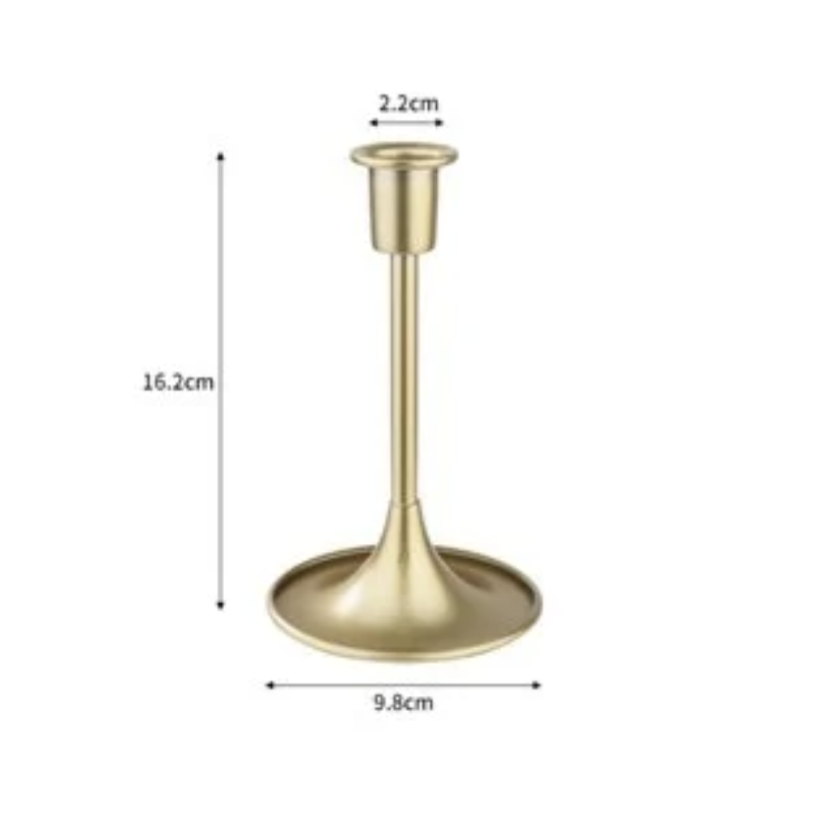 Chân Nến Sắt Mạ Vàng Trang Trí /3Pcs | Index Living Mall | Nhập Khẩu Thái Lan