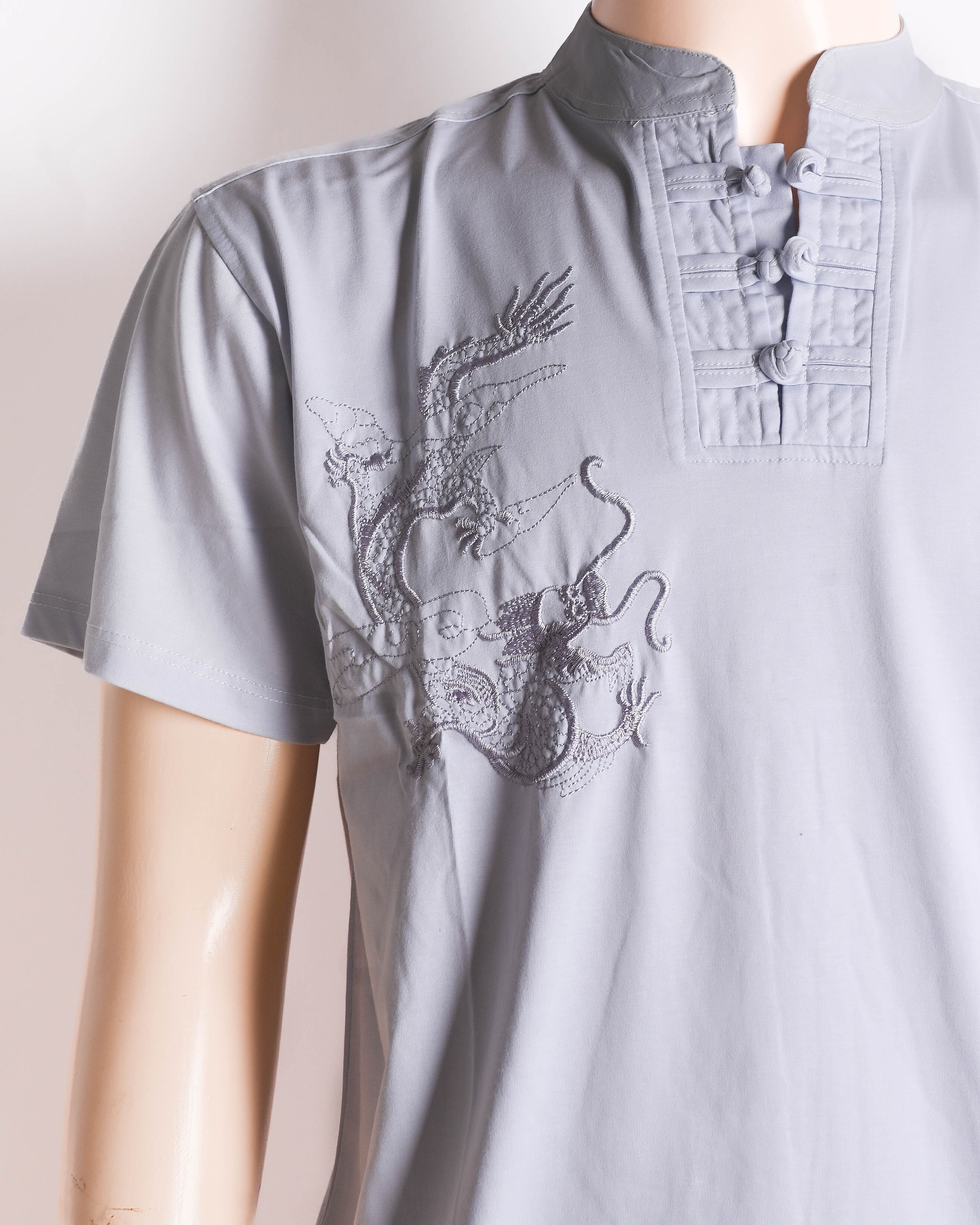 Áo thun cổ trụ nam
