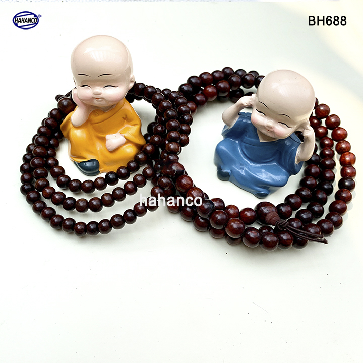 Chuỗi vòng đeo tay 108 hạt 6mm gỗ trắc tự nhiên thiết kế giản dị - đơn giản - Bracelet of HAHANCO