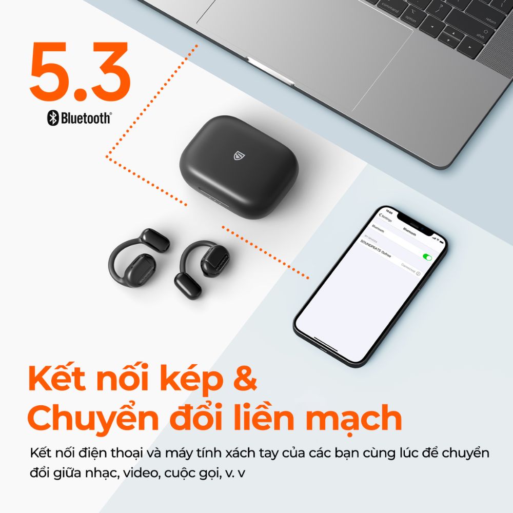 Tai nghe Bluetooth SoundPEATS GoFree True Wireless - Hàng chính hãng