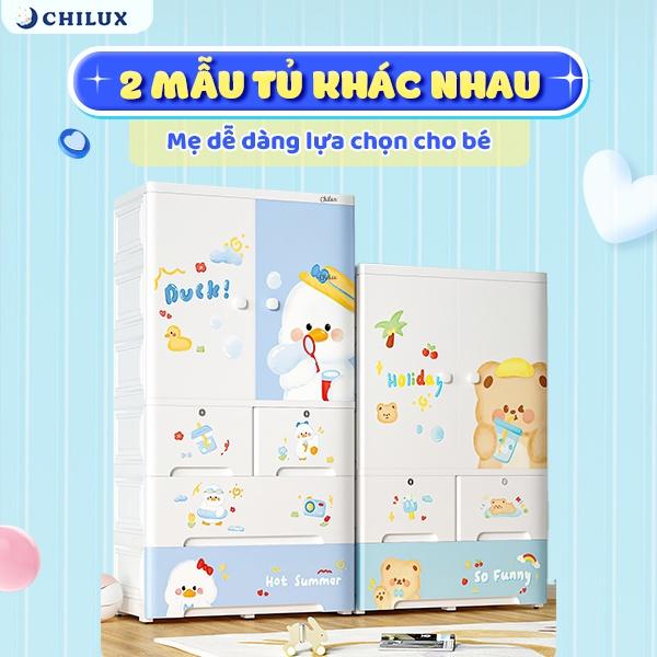 Tủ quần áo cho bé Chilux tủ nhựa PP an toàn, chắc chắn, nhìu kích thước và màu sắc xinh xắn