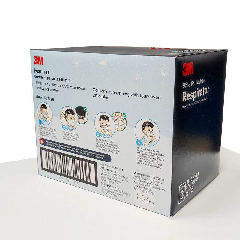 Khẩu trang 3M 9513 KN95, lọc tối thiểu 95%