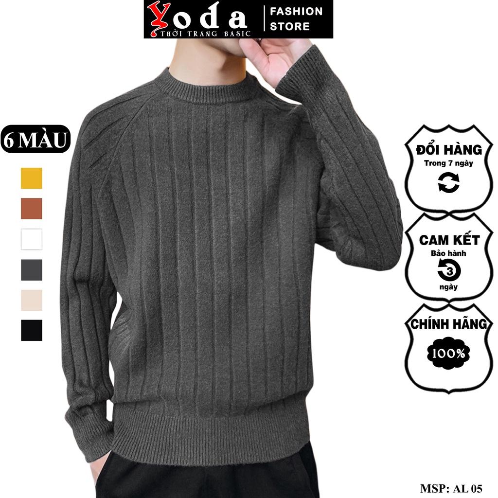 Áo Len Nam Cổ Tròn YODA Dệt Đố Hàng cao cấp sang trọng AL05