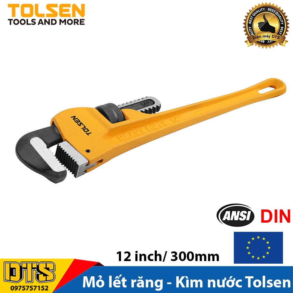 Mỏ lết răng, kìm nước TOLSEN 12 inch/ 300mm - Tiêu chuẩn xuất khẩu Châu Âu