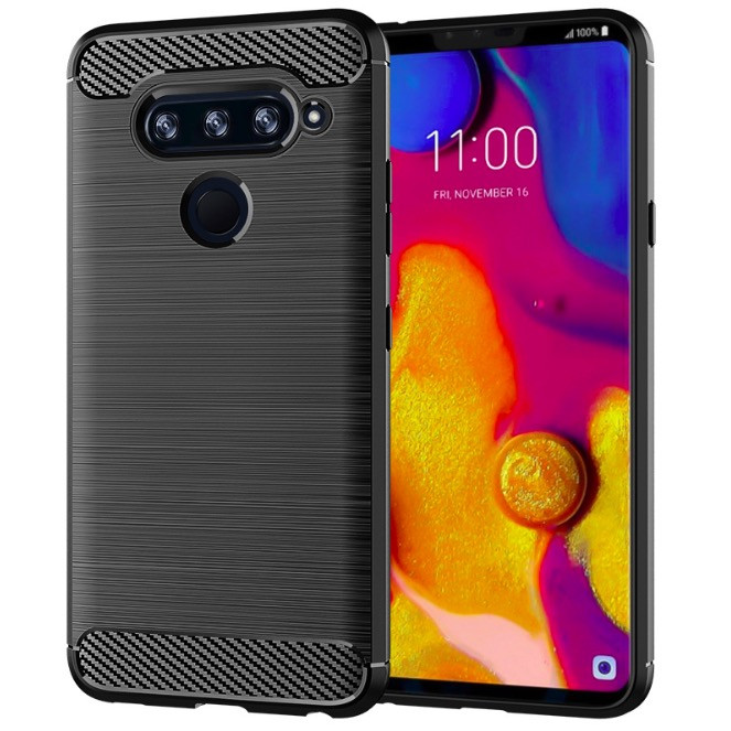 Ốp lưng chống sốc Vân Sợi Carbon cho LG V40 ThinQ