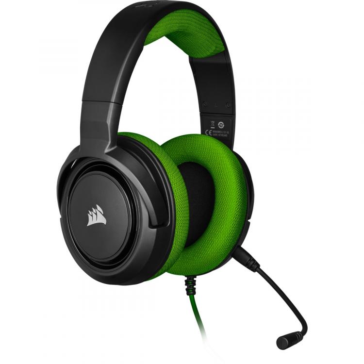 Tai nghe Corsair HS35 Stereo Green - Hàng chính hãng