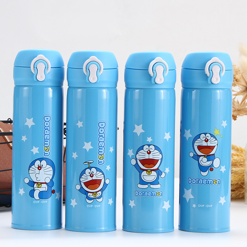 Bình Giữ Nhiệt Nắp Bật Hoạ Tiết Doremon 500ml-Giao Ngẫu Nhiên