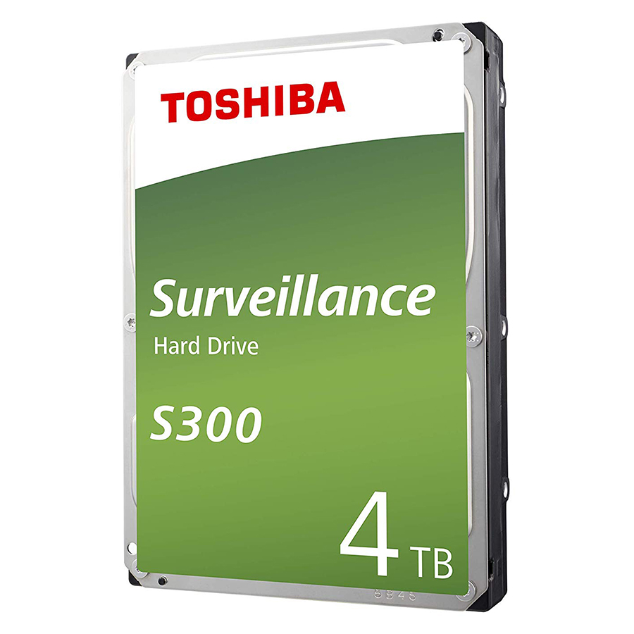 Ổ Cứng HDD Toshiba S300 3.5&quot; 4TB Surveillance 128MB Low-spin SATA3 HDWT140UZSVA - Hàng Chính Hãng