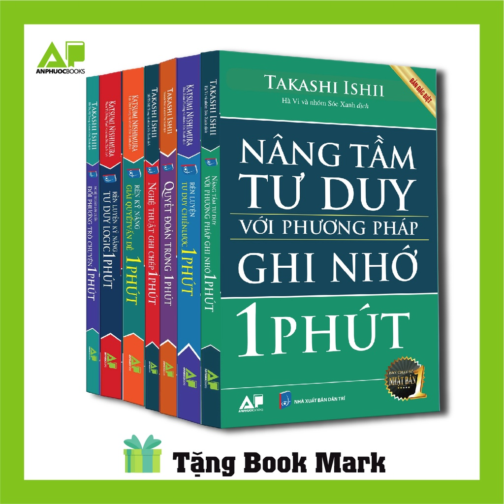 Sách _ Combo 7 Cuốn Luyên Não Nâng Tầm Tư Duy Trong 1 Phút