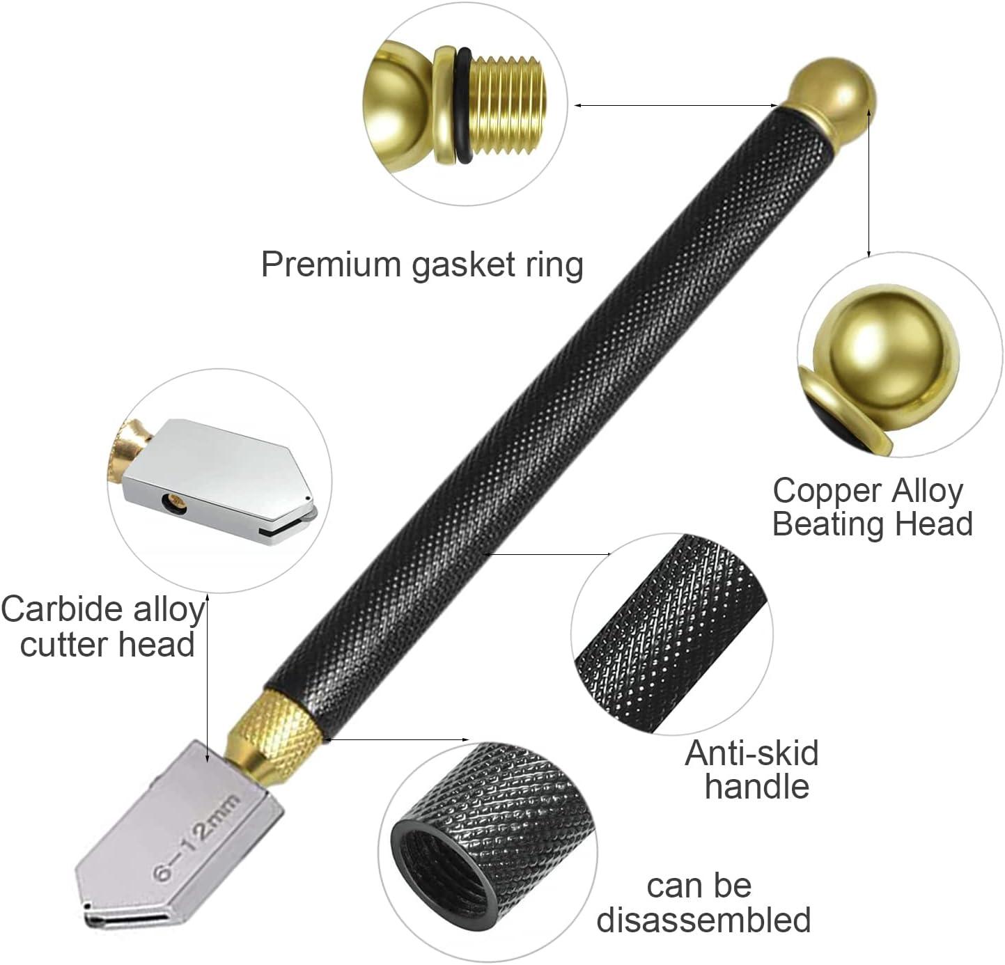 Máy Cắt Kính Chuyên Nghiệp, Dụng Cụ Cắt Kính Kiểu Bút Chì, Máy Cắt Kính Độ Dày 2-20mm Để Cắt Kính/Ngói/Gương/Khảm