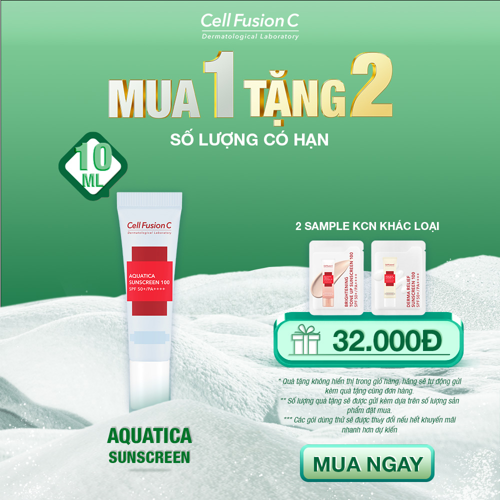 Kem Chống Nắng Cấp Ẩm & Dịu Da Cell Fusion C Aquatica Sunscreen 100 SPF 50+/PA++++