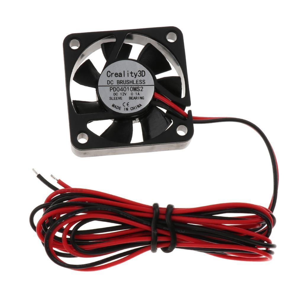 3D Printer Fan 12V 0.1A Quiet Cooling Fan 40x40x10 Replacement